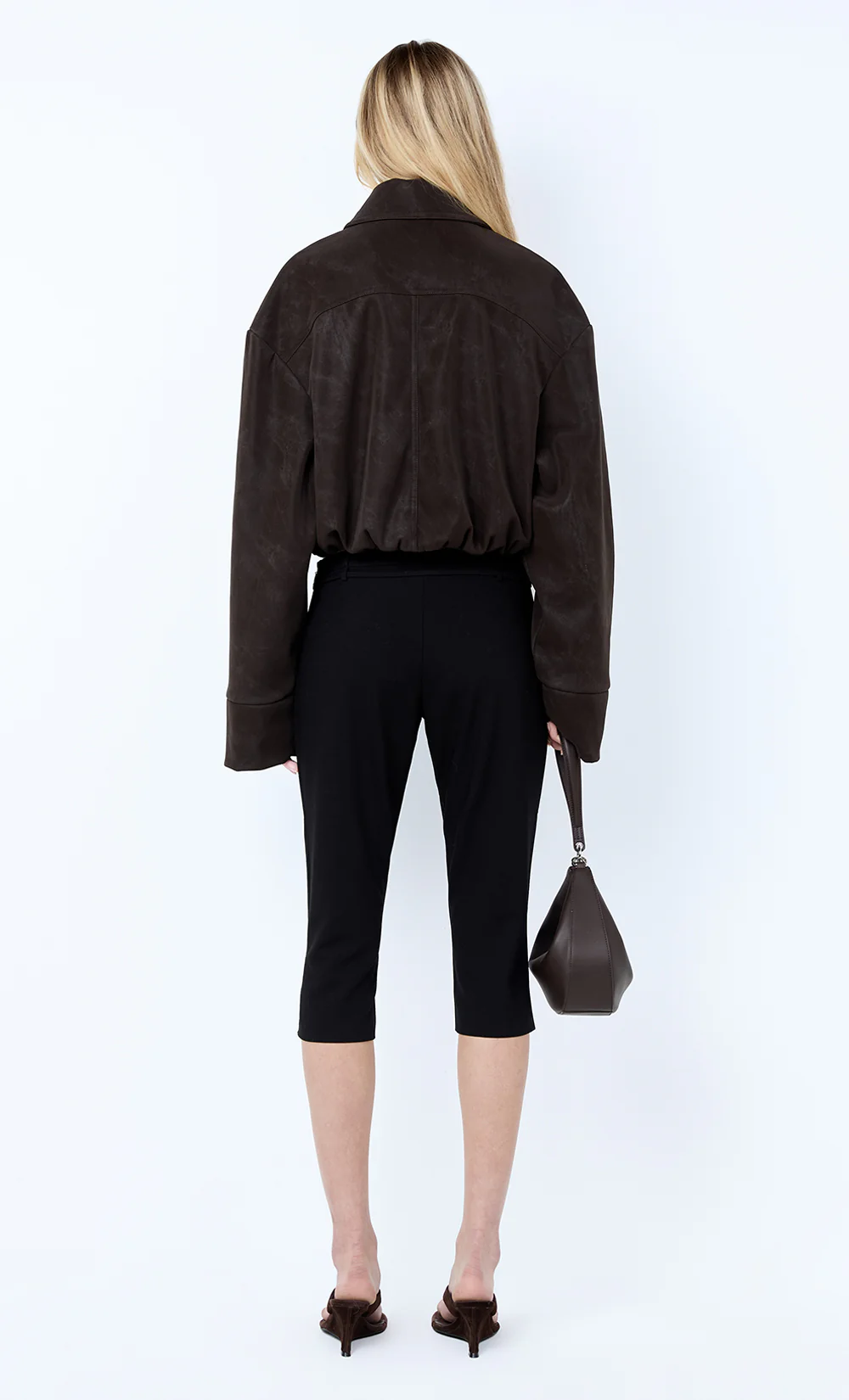 ALARIC CROPPED JACKET - ESPRESSO - Image 5
