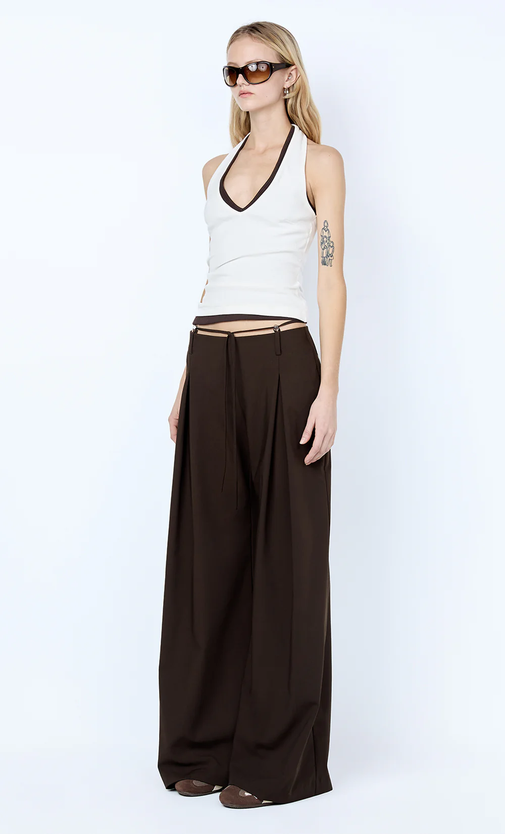 ALBI BEADED PANT - ESPRESSO - Image 2