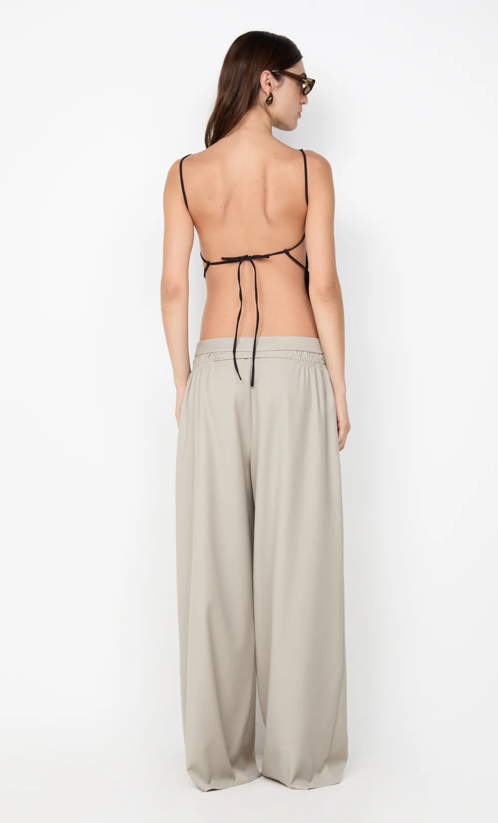 ALLIRA TIE TOP - BLACK - Image 3