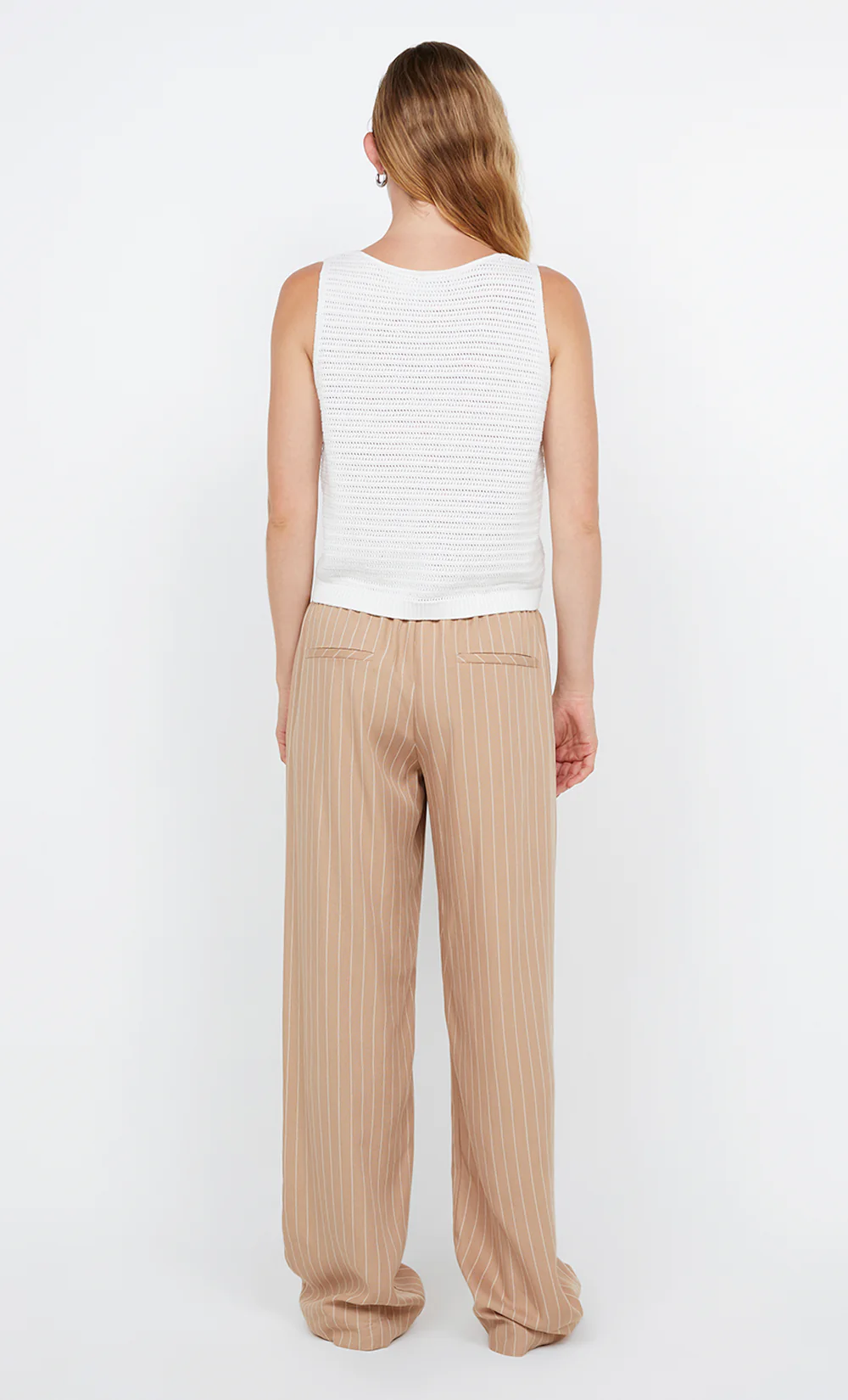 ALMERIA PANT - CAMEL STRIPE - Image 4