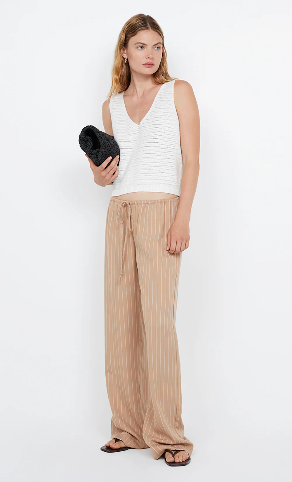 ALMERIA PANT - CAMEL STRIPE - Image 5