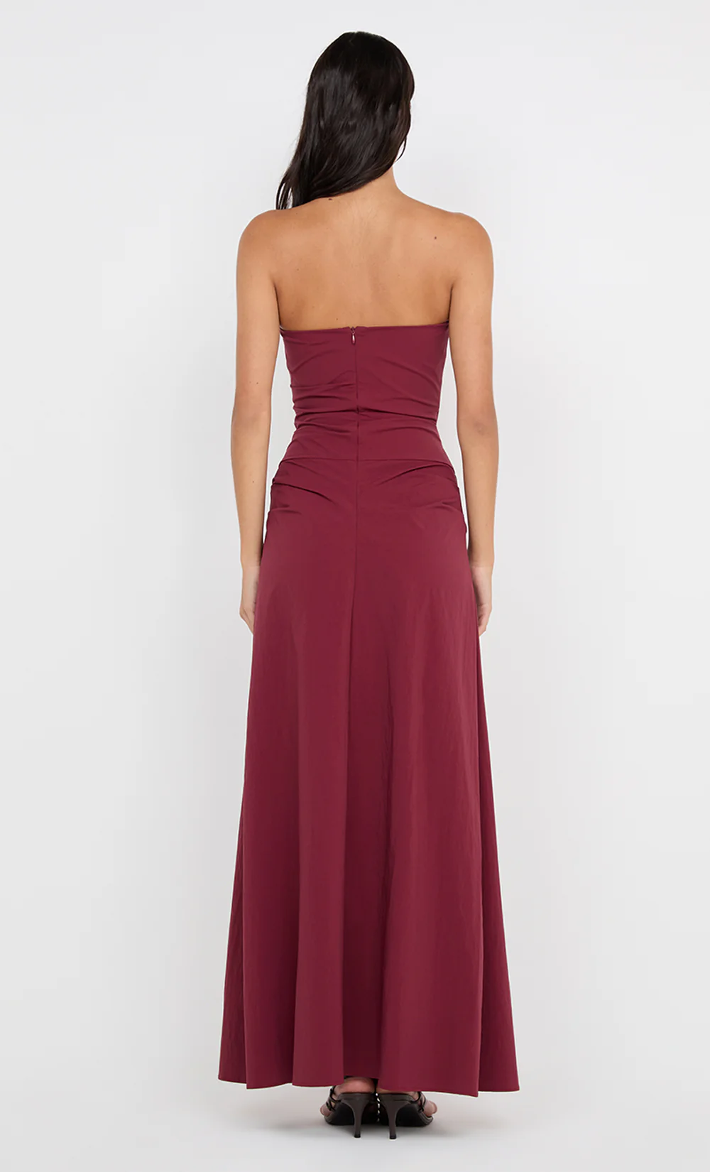 ANGELINA STRAPLESS MAXI DRESS - PLUM - Image 5