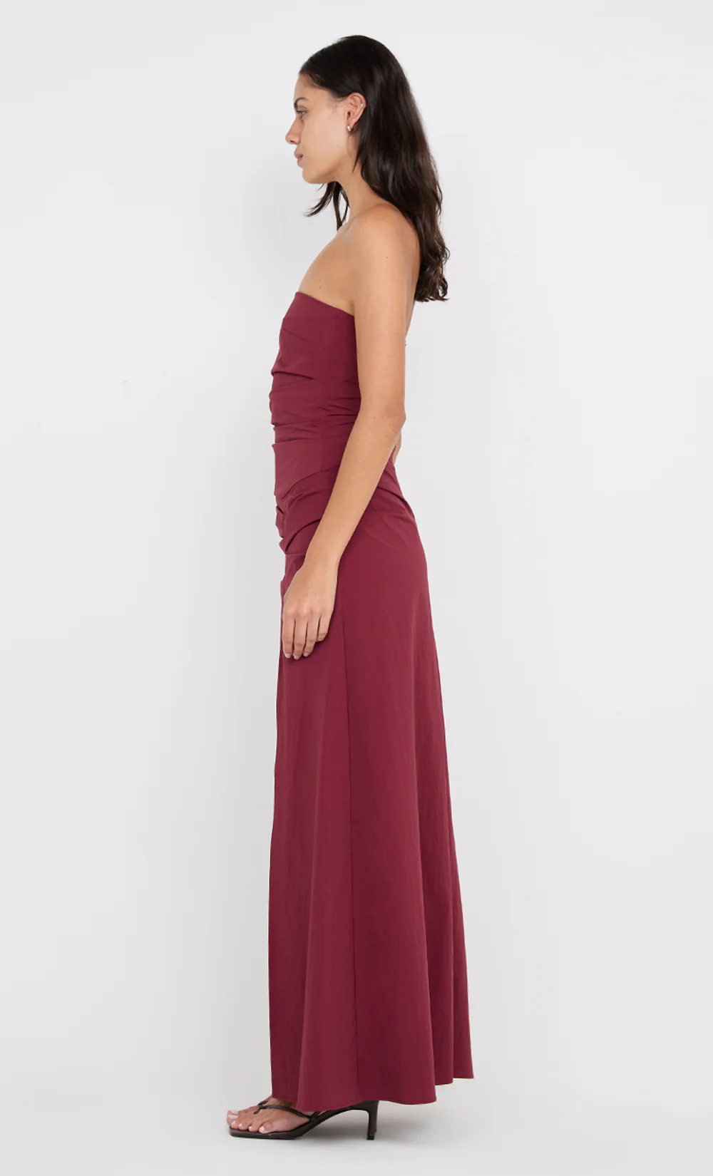 ANGELINA STRAPLESS MAXI DRESS - PLUM - Image 8