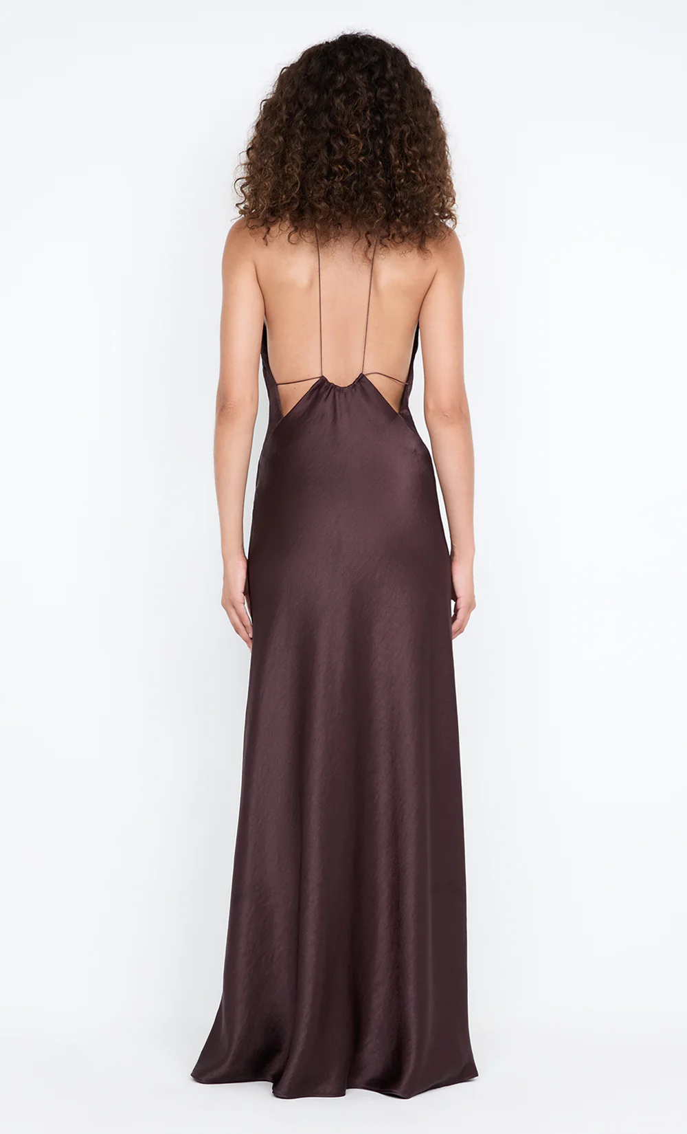 ARIAHN MAXI DRESS - DARK CHOCOLATE - Image 2