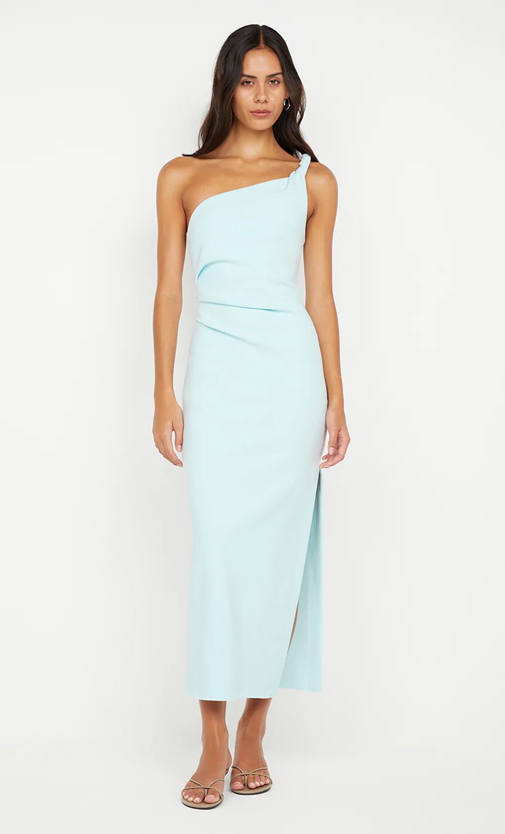 ARIVEN ASYM MIDI DRESS - ARCTIC BLUE - Image 3