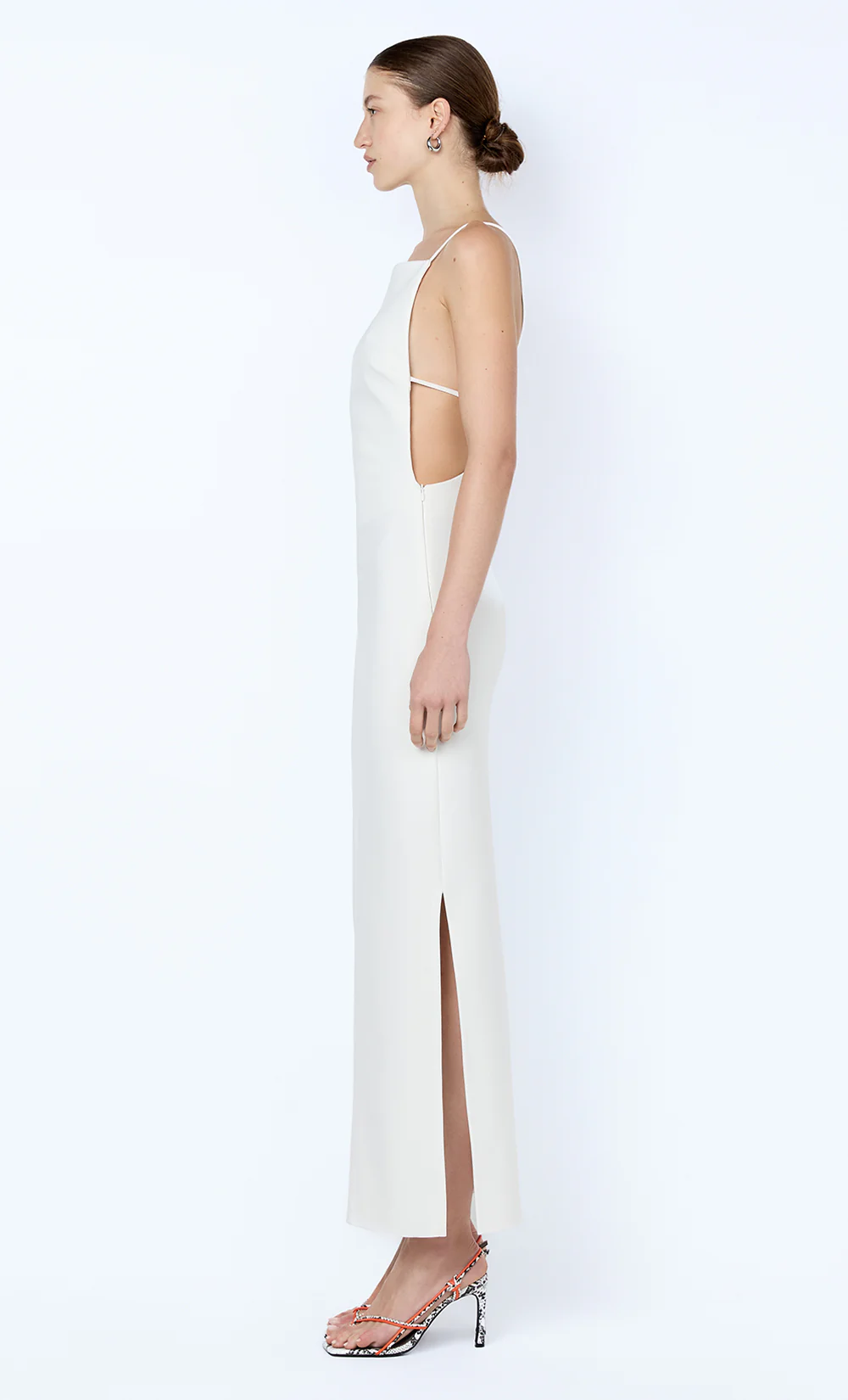 ARLENE STRAPPY MIDI DRESS - IVORY - Image 4