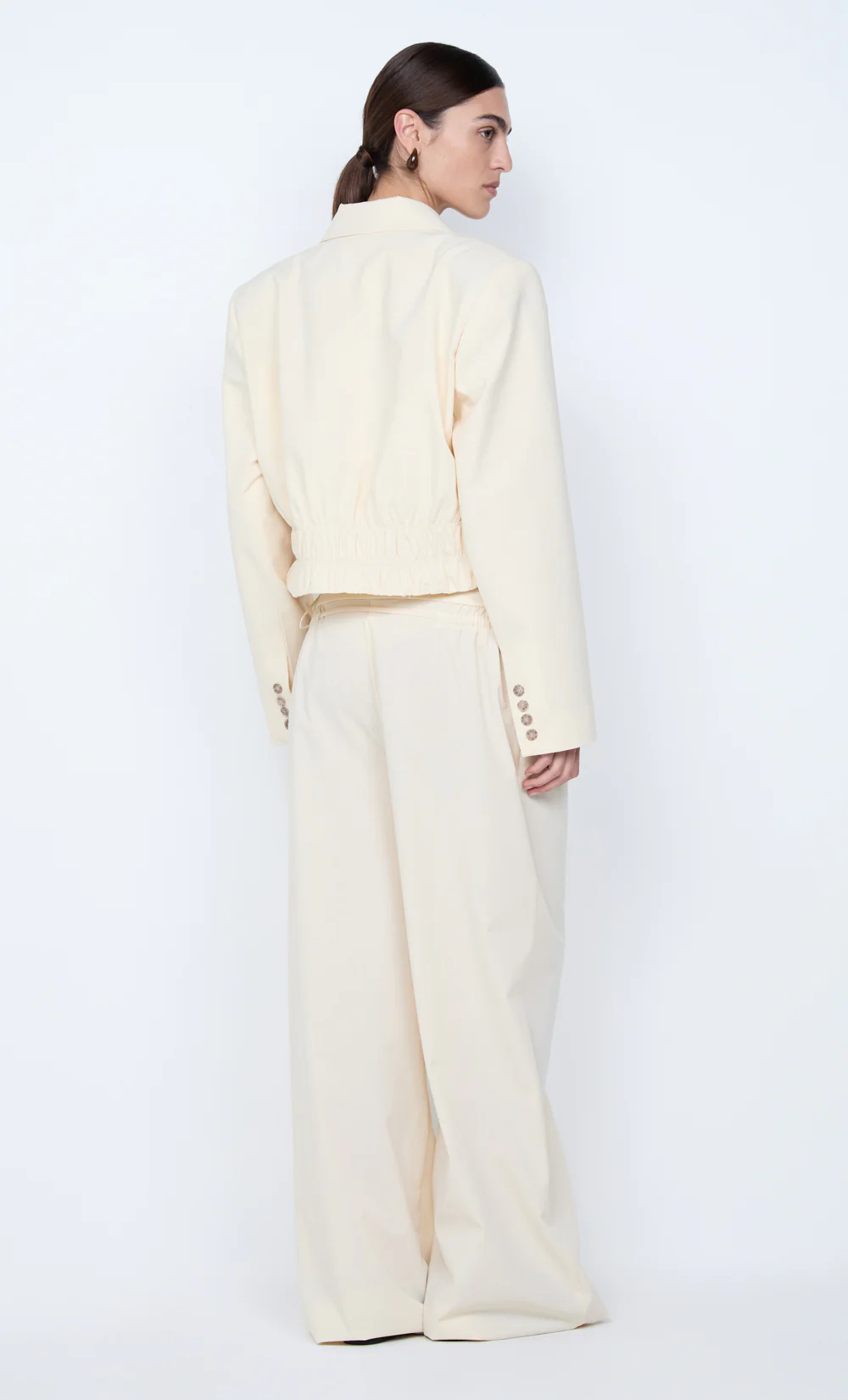 ASTRID CROPPED JACKET - ECRU - Image 5