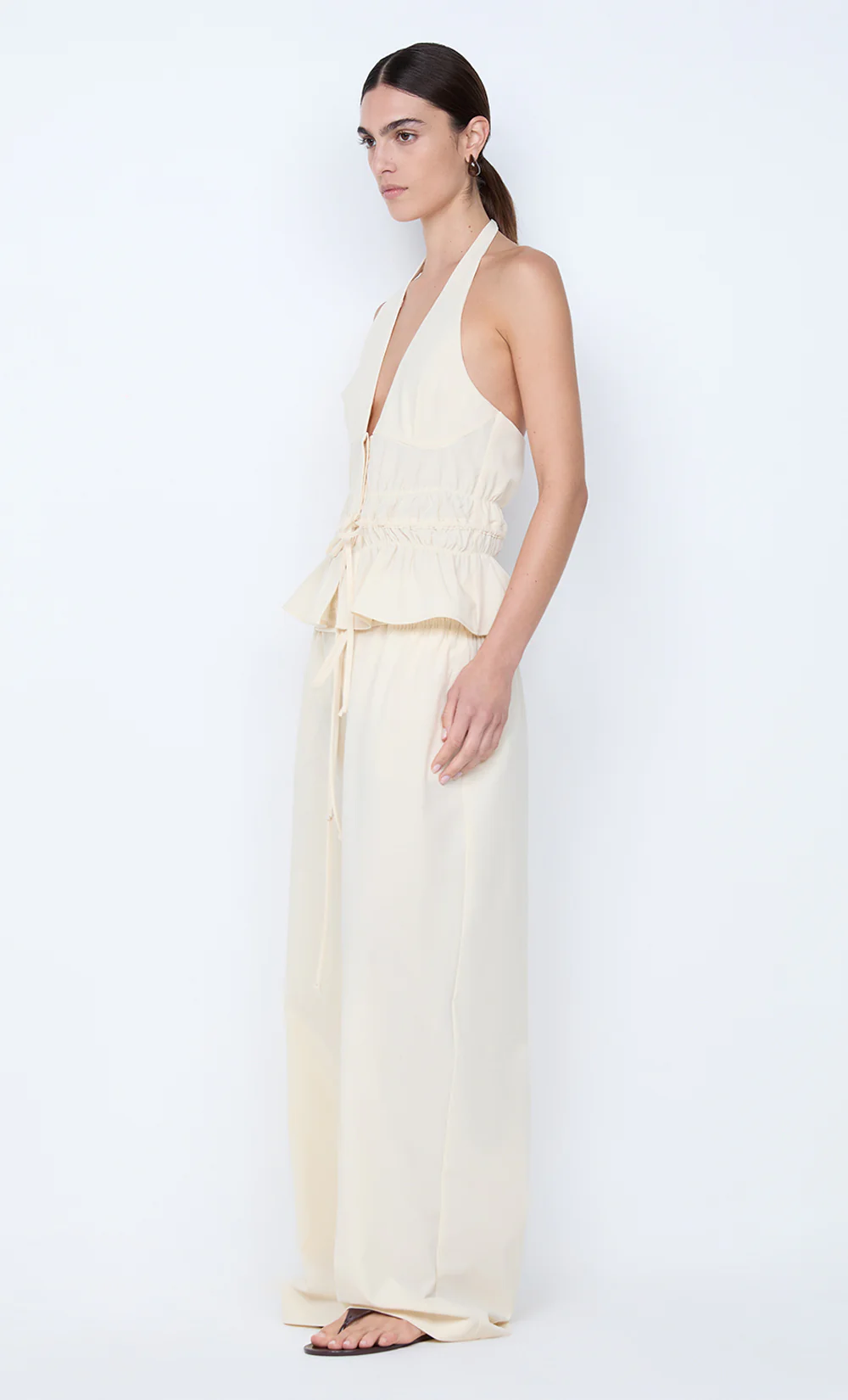 ASTRID HALTER TOP - ECRU - Image 5