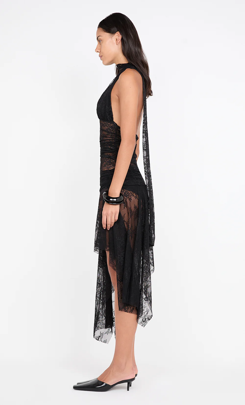 AUDREY HALTER TOP - BLACK - Image 5