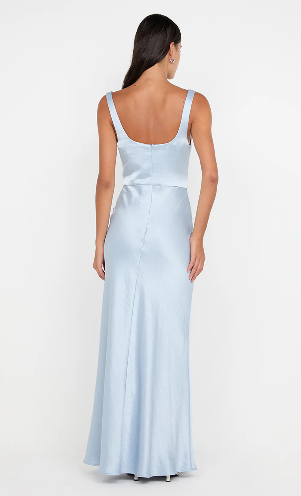 AUSTEN COWL NECK MAXI DRESS - DUSTY BLUE - Image 2