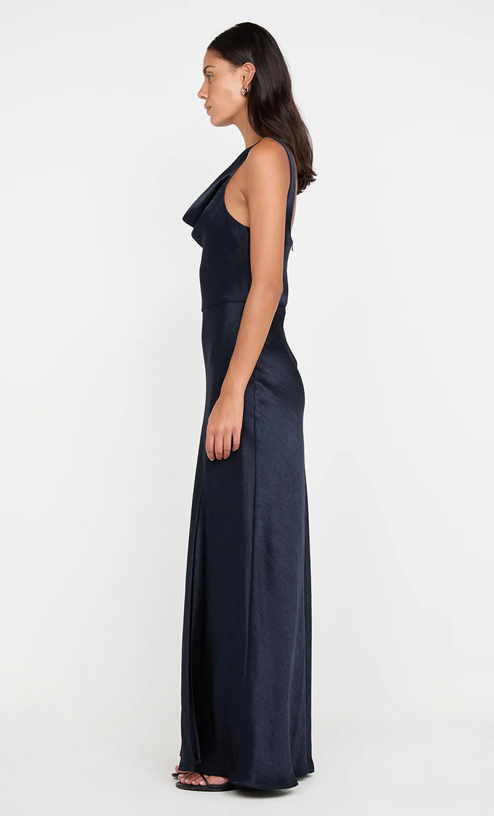 AUSTEN COWL NECK MAXI DRESS - INK - Image 4
