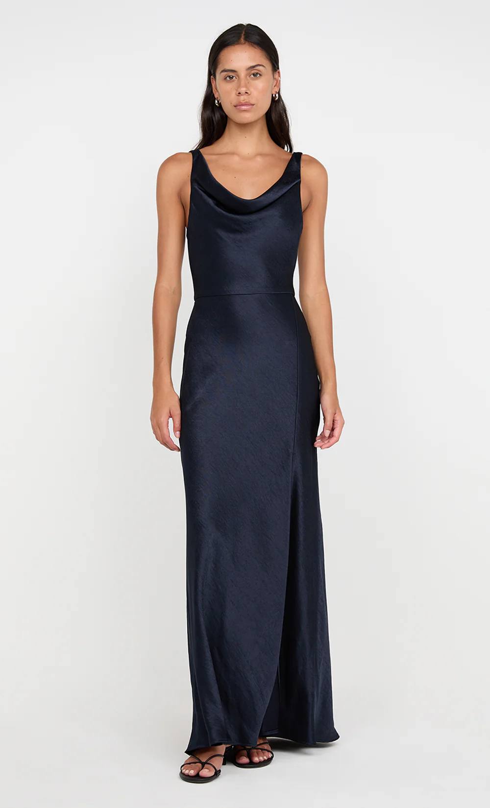 AUSTEN COWL NECK MAXI DRESS - INK - Image 5