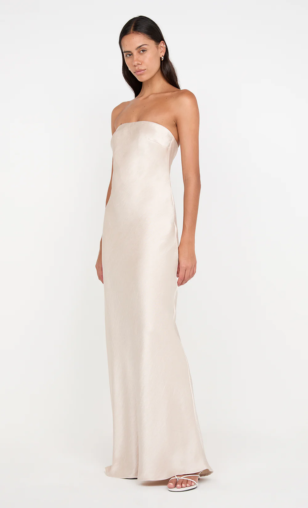 AUSTEN STRAPLESS MAXI DRESS - SAND - Image 3