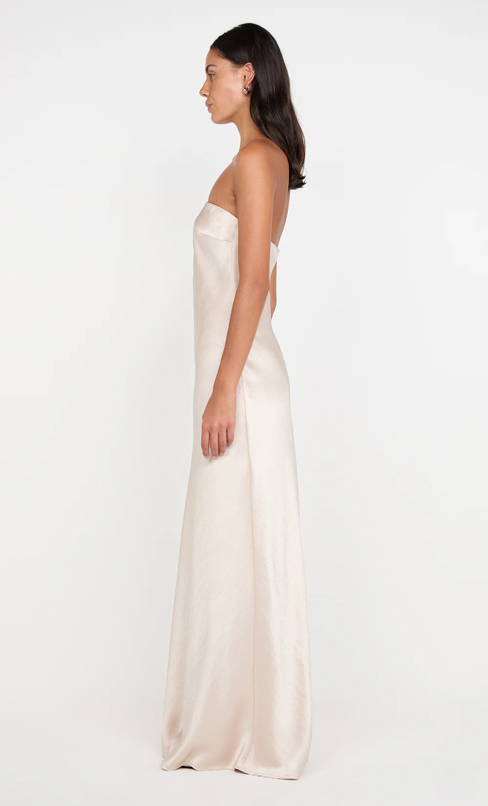 AUSTEN STRAPLESS MAXI DRESS - SAND - Image 4