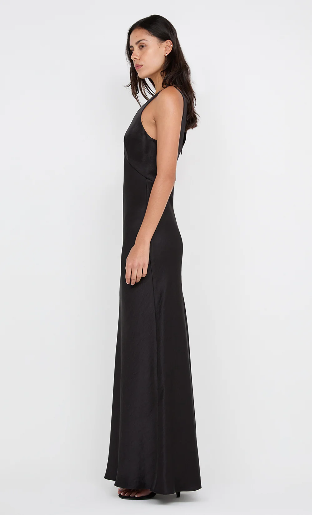 AUSTEN V NECK MAXI DRESS - BLACK - Image 7