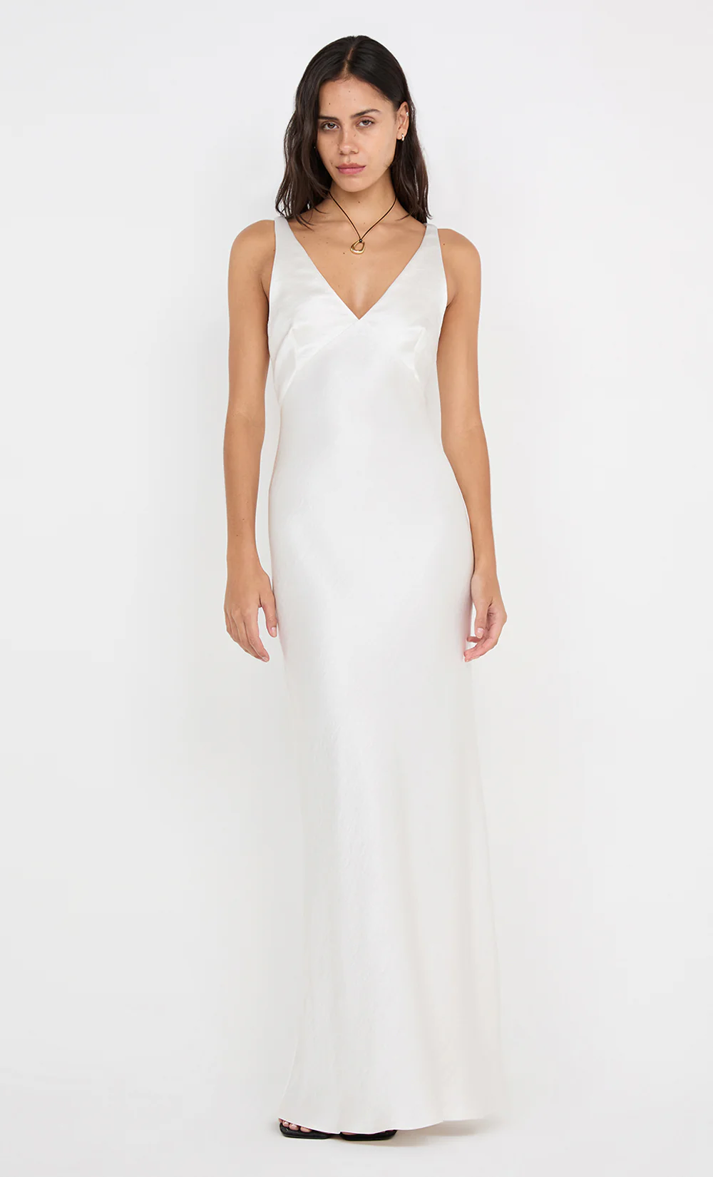 AUSTEN V NECK MAXI DRESS - IVORY