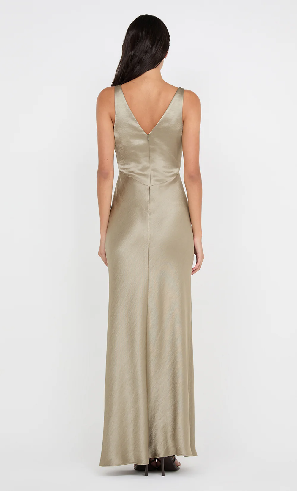 AUSTEN V NECK MAXI DRESS - SAGE - Image 7