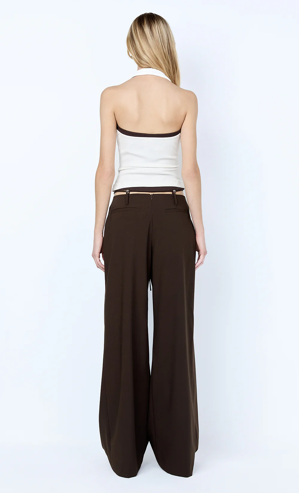AYLA HALTER TOP - IVORY - Image 3