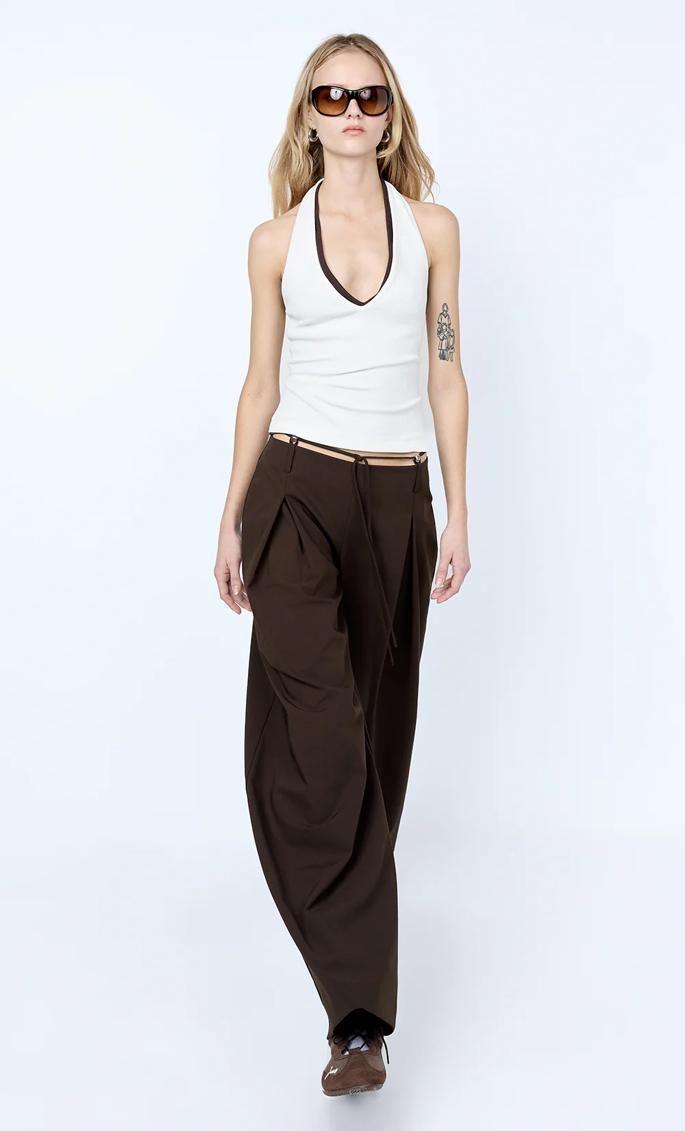 AYLA HALTER TOP - IVORY - Image 5