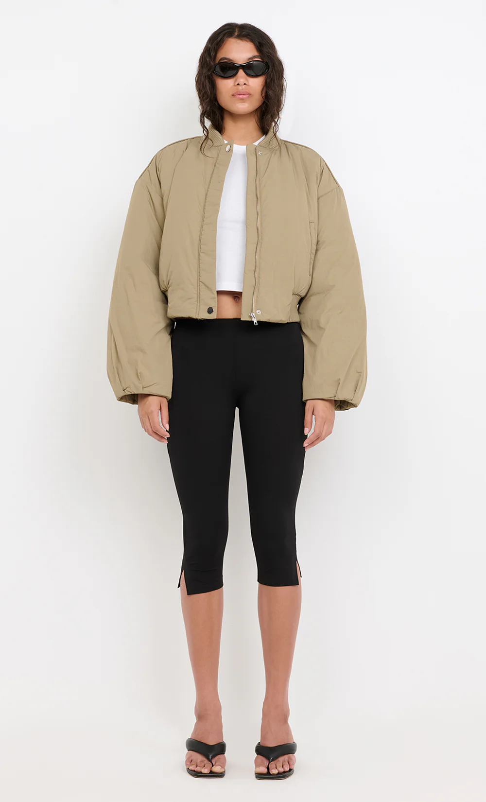 BASTIEN BOMBER JACKET - TAUPE - Image 3