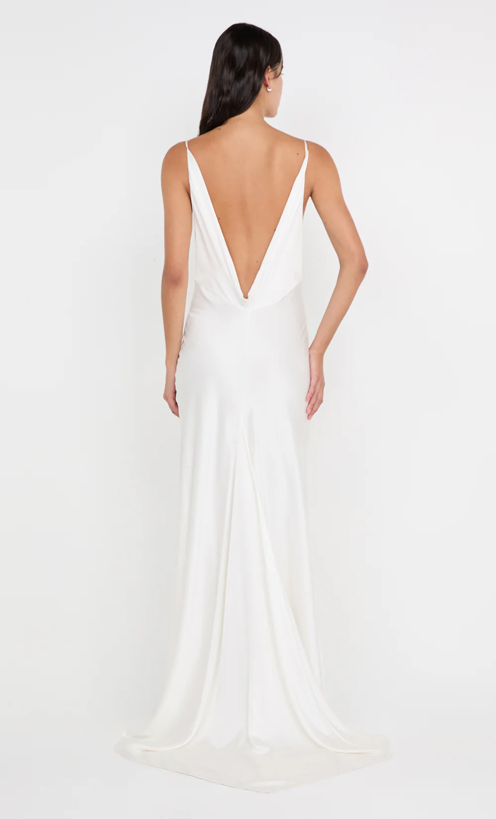 BENNET COWL GOWN - WHITE - Image 3