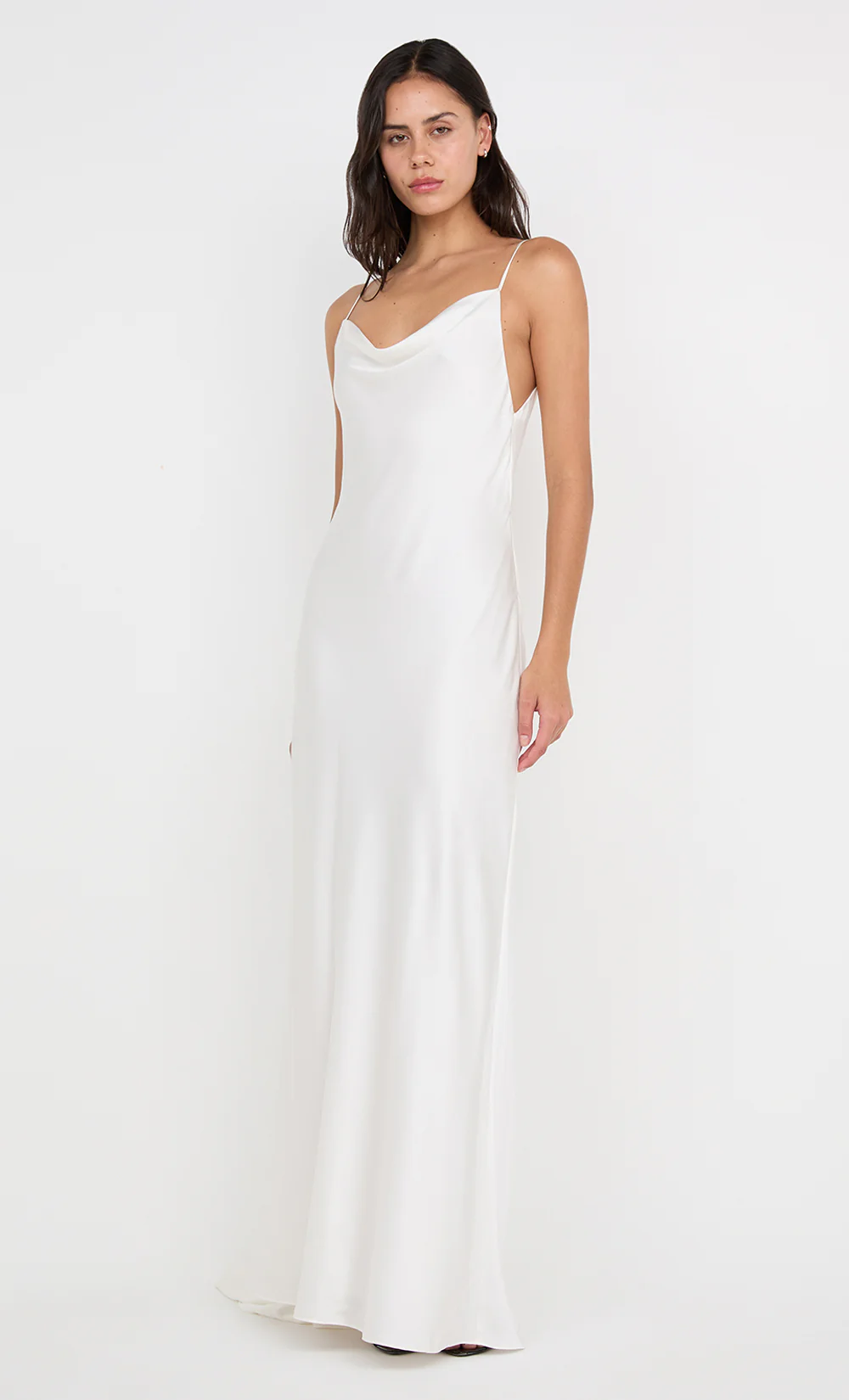 BENNET COWL GOWN - WHITE - Image 4