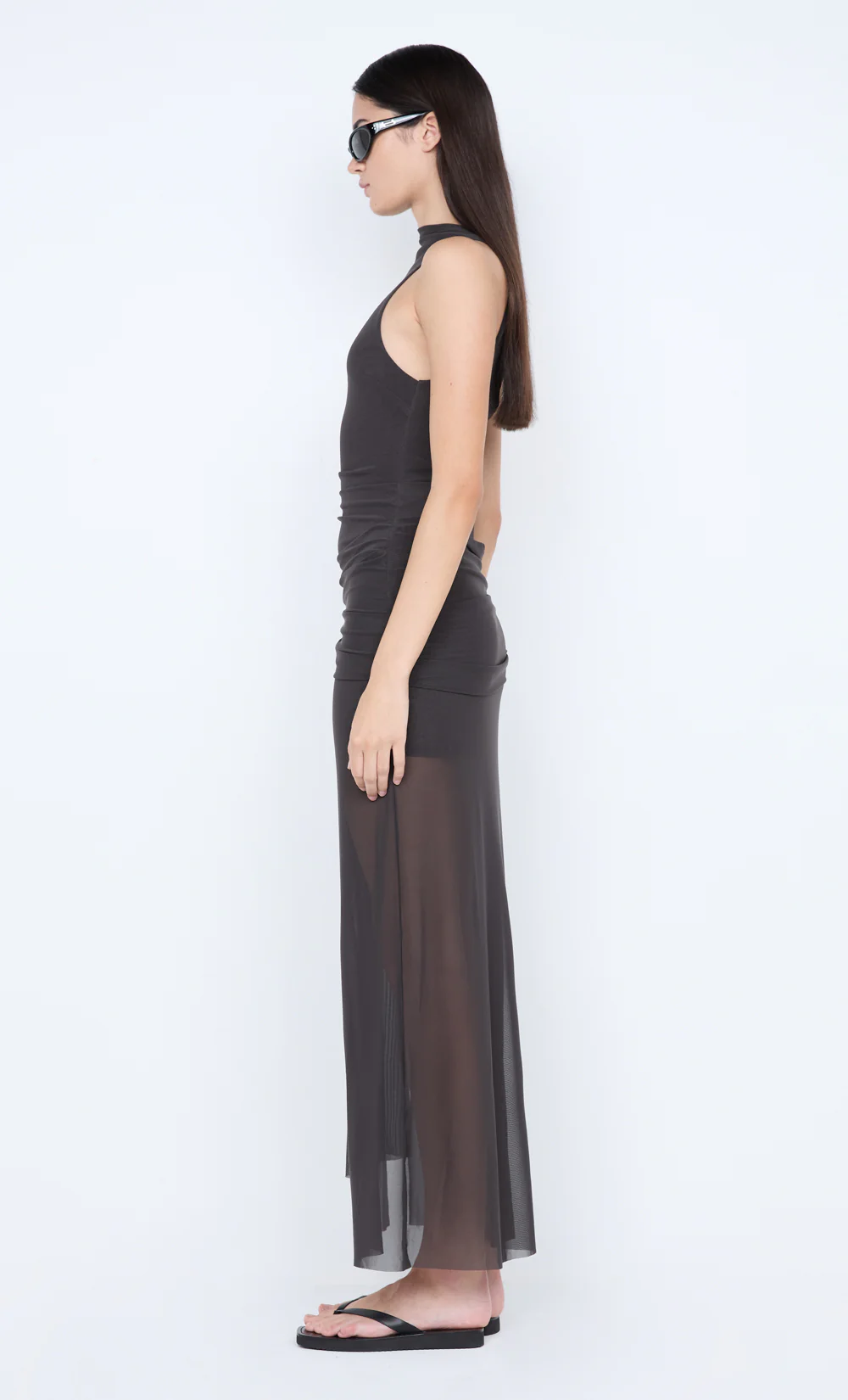 BLAINE DRAPE MAXI DRESS - CEDAR - Image 4
