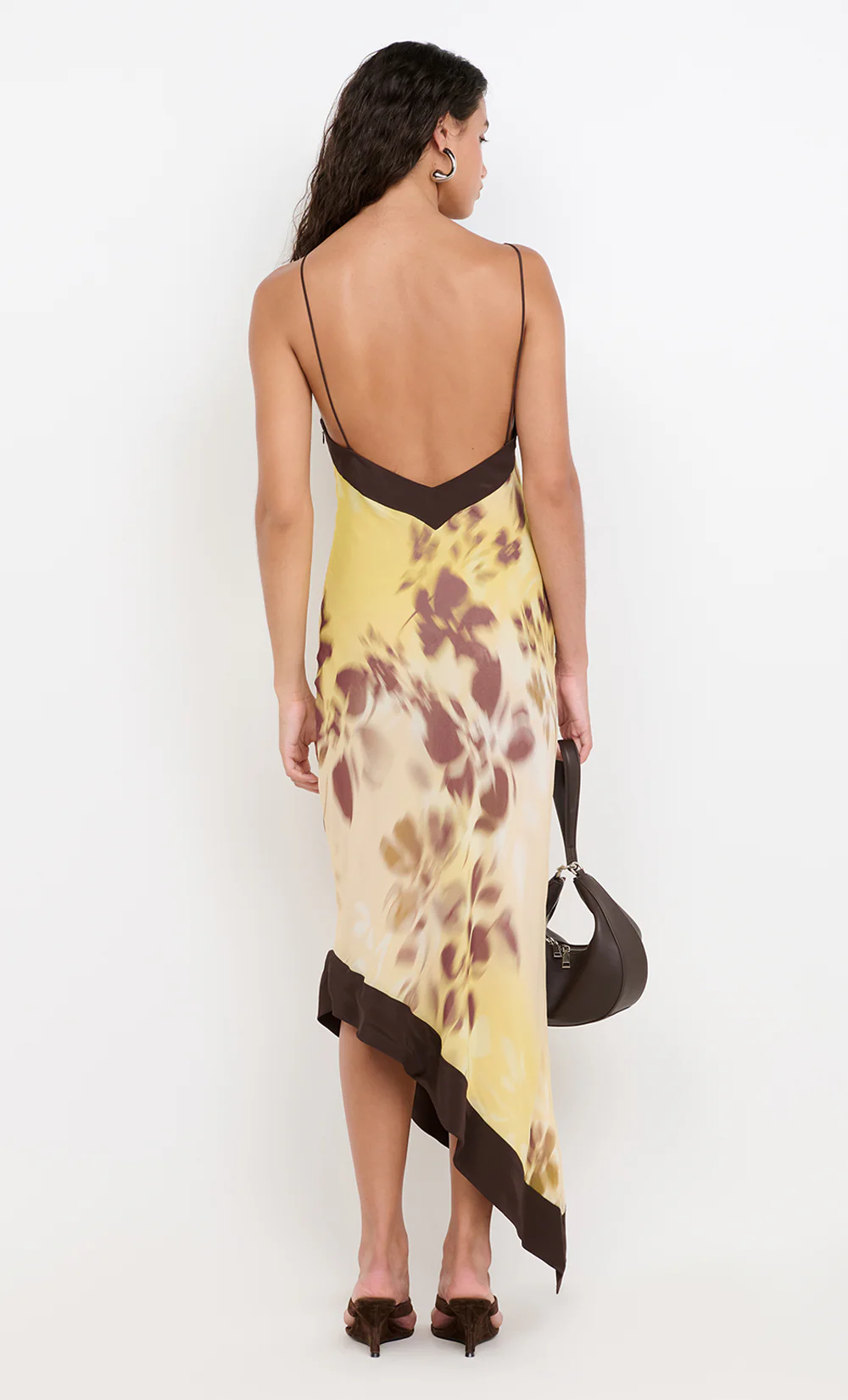 BLAISE ASYM MIDI DRESS - PALMERA FLORAL - Image 5