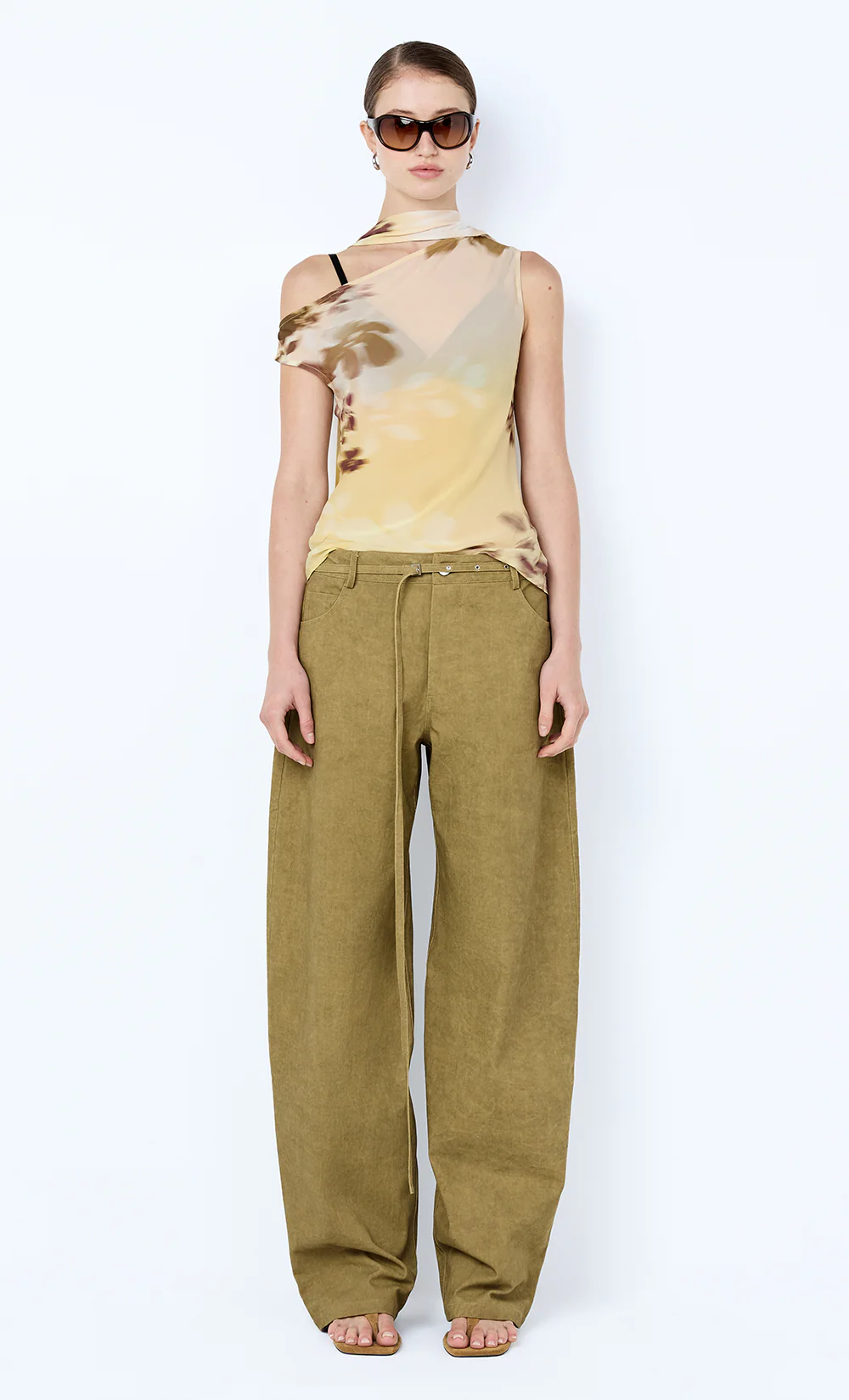 BLAISE SCARF TOP - PALMERA FLORAL