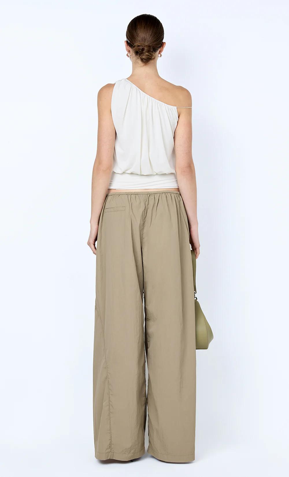 BRIGITTE COWL ASYM TOP - SNOW - Image 4