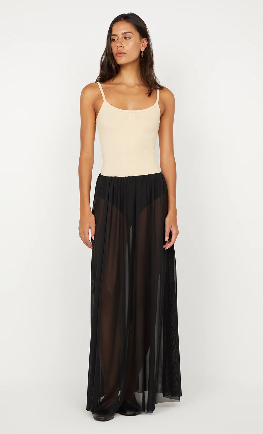 CAMILLE MAXI SKIRT - BLACK - Image 6