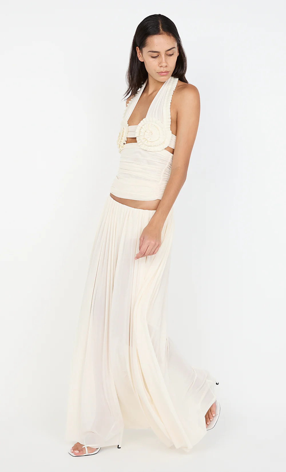 CAMILLE MAXI SKIRT - BUTTERCREAM - Image 6