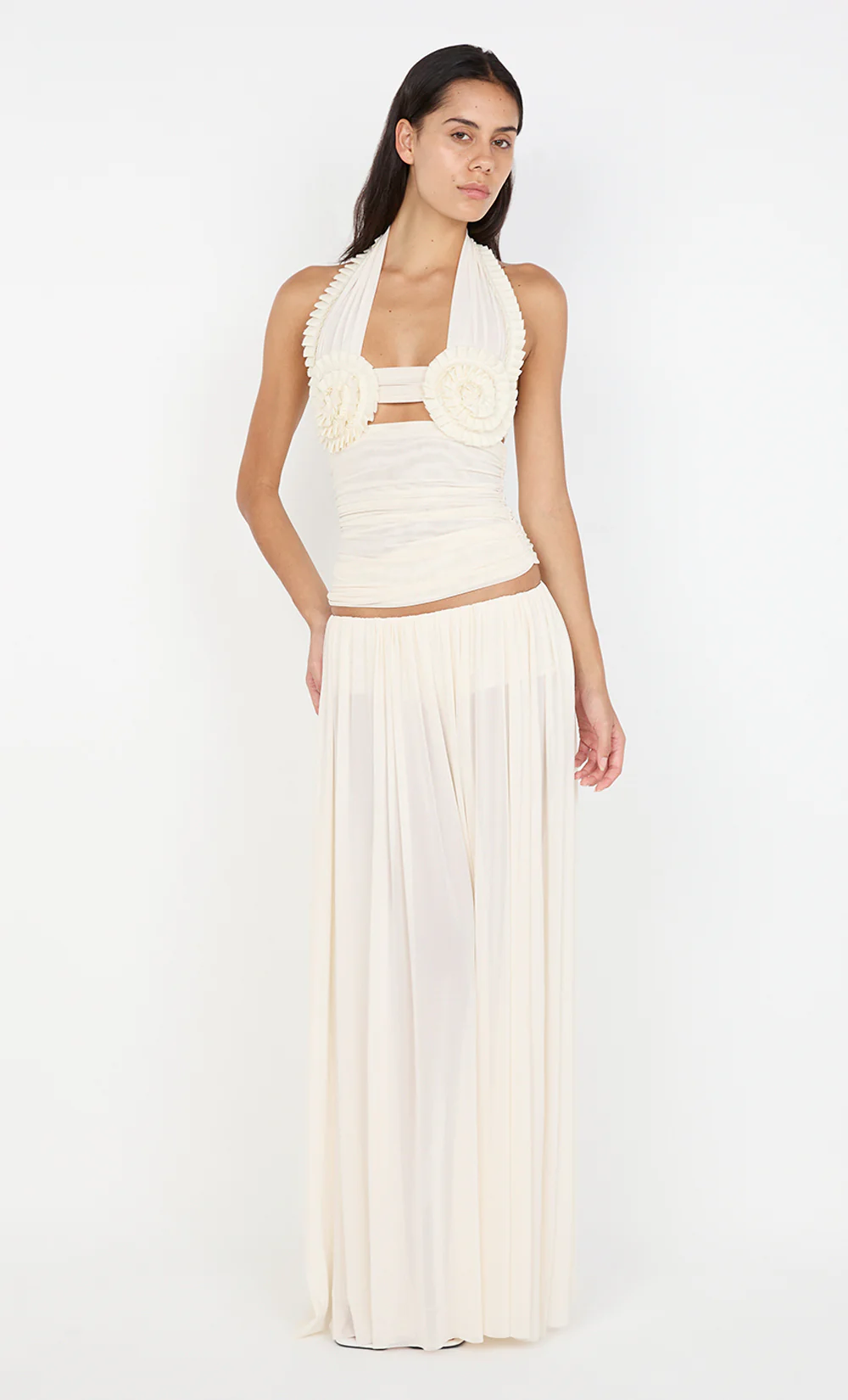 CAMILLE MAXI SKIRT - BUTTERCREAM - Image 7