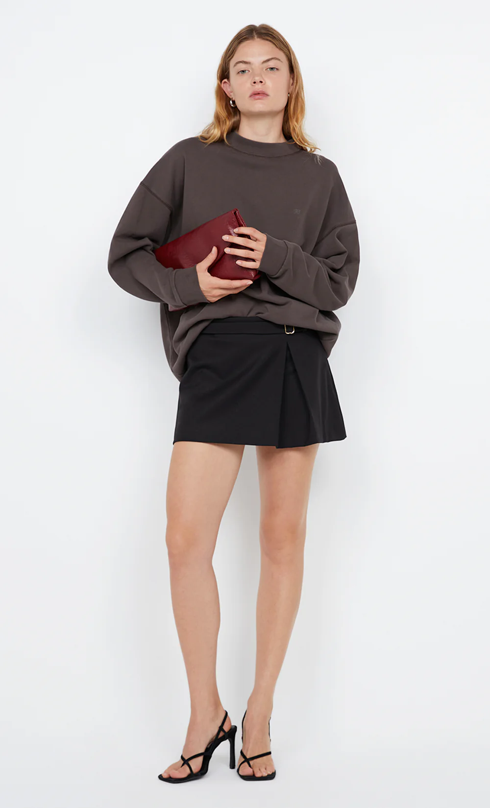 CARLSON MINI SKIRT - BLACK - Image 5