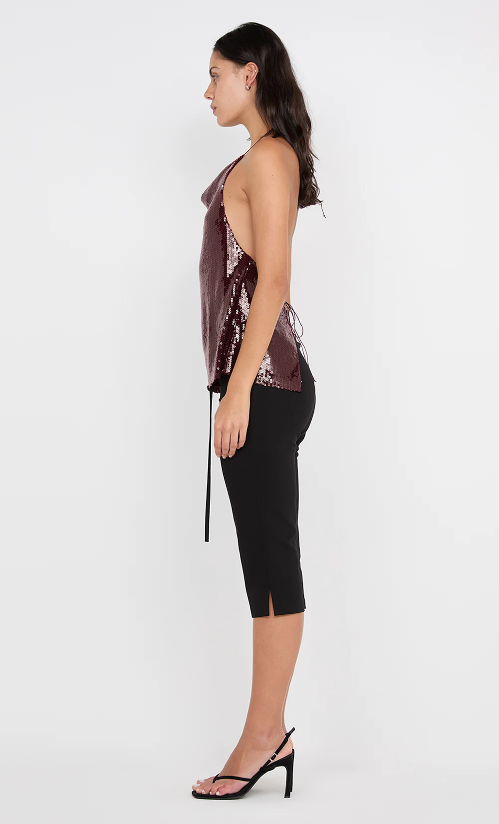 CELESTIA COWL TOP - PLUM - Image 6
