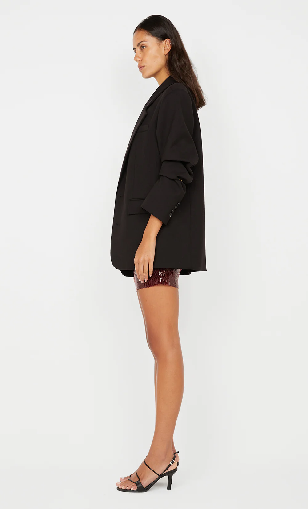 CELESTIA MINI SKIRT - PLUM - Image 5