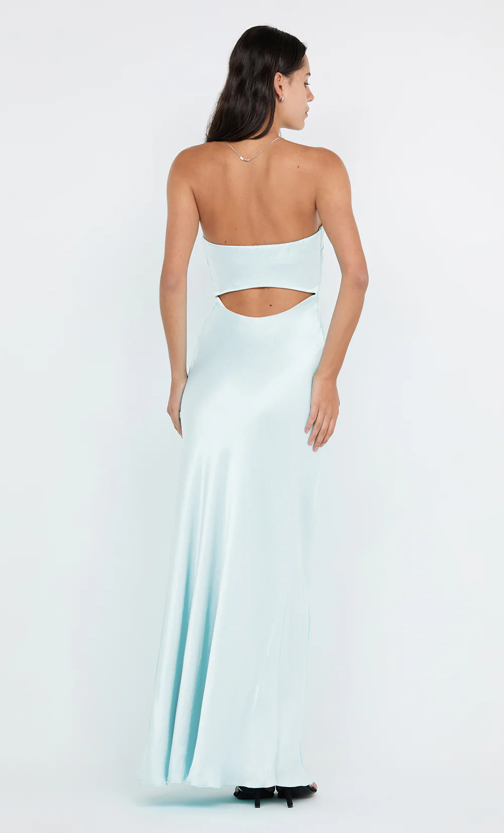 CINDER STRAPLESS MAXI DRESS - ARCTIC BLUE - Image 2