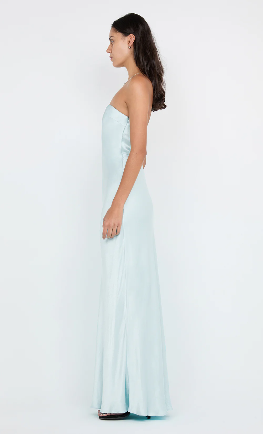 CINDER STRAPLESS MAXI DRESS - ARCTIC BLUE - Image 3