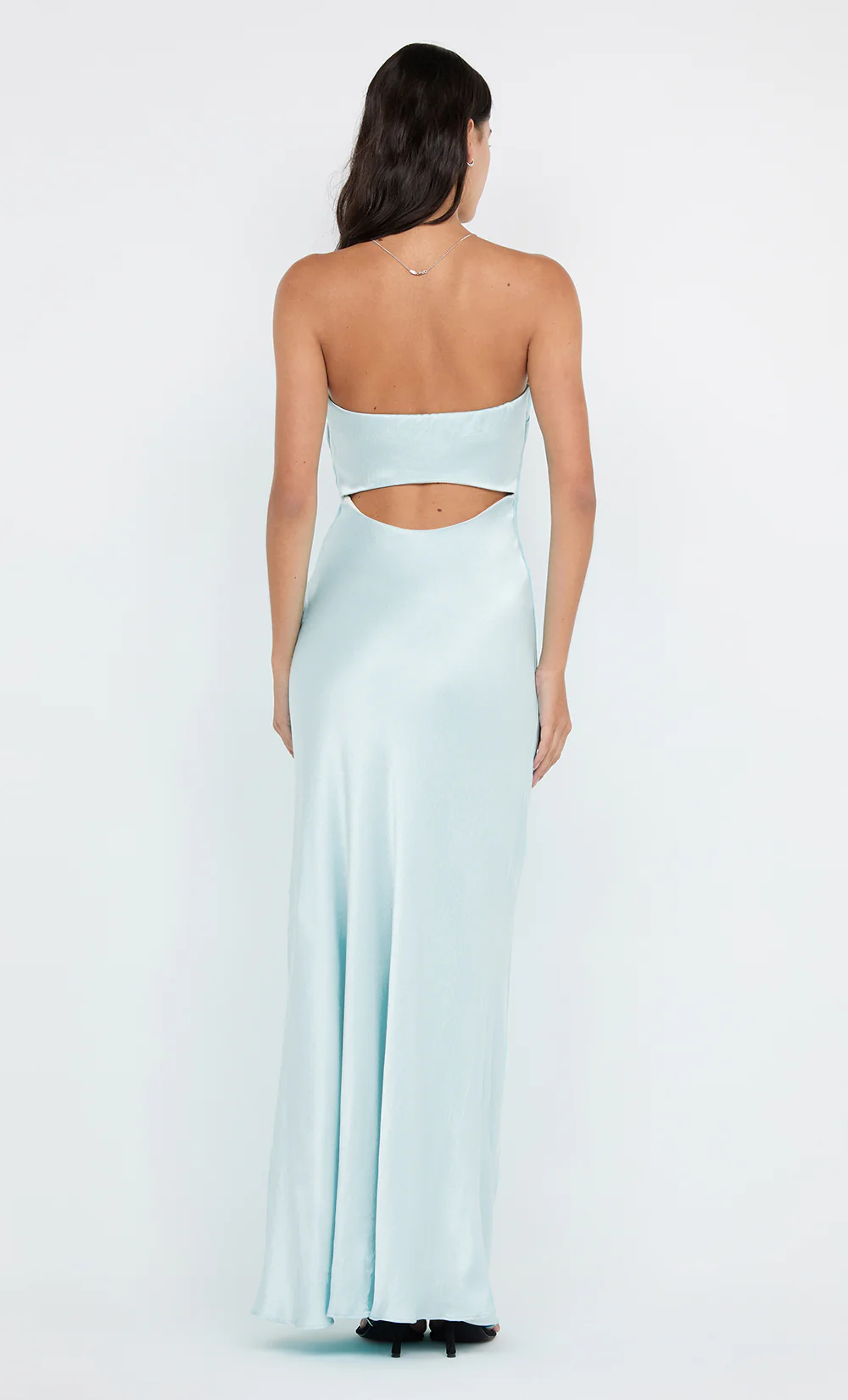 CINDER STRAPLESS MAXI DRESS - ARCTIC BLUE - Image 6