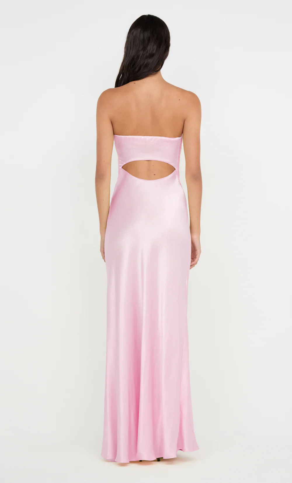 CINDER STRAPLESS MAXI DRESS - POWDER PINK - Image 4