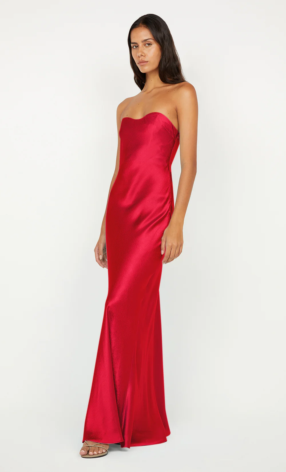 CINDER STRAPLESS MAXI DRESS - STRAWBERRY - Image 2