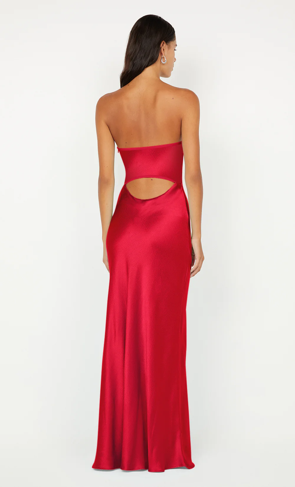 CINDER STRAPLESS MAXI DRESS - STRAWBERRY - Image 3