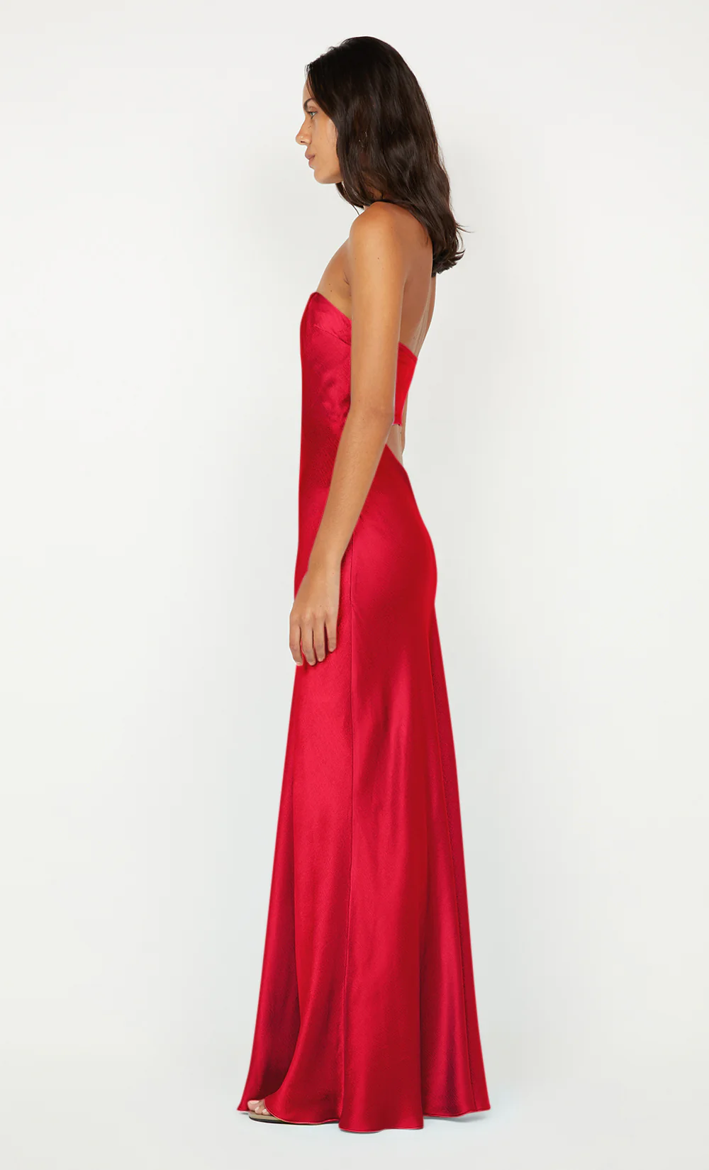 CINDER STRAPLESS MAXI DRESS - STRAWBERRY - Image 5