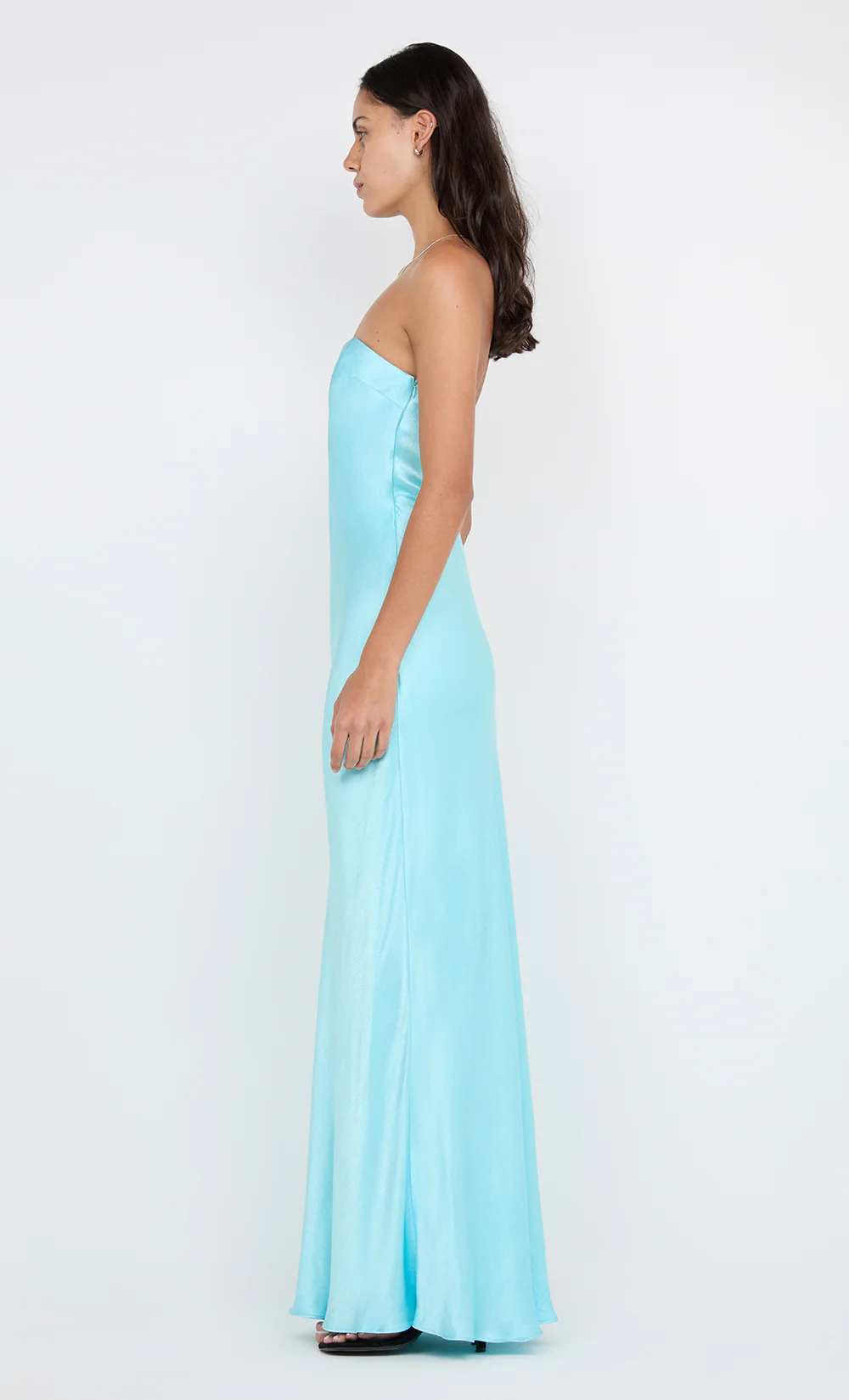 CINDER STRAPLESS MAXI DRESS - TURQUOISE - Image 6