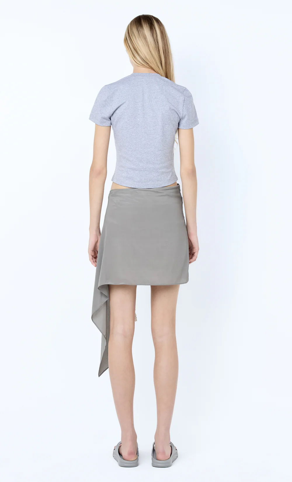 CLAUDETTE BABY TEE - GREY MARLE - Image 5