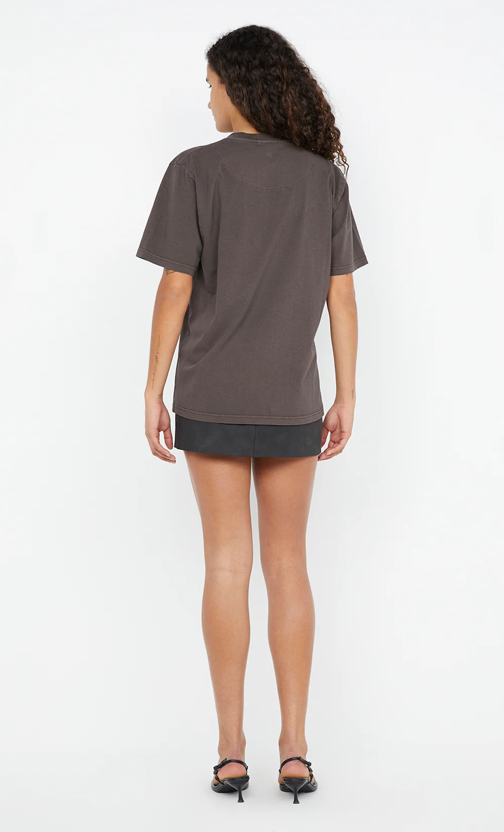 DAVIE MINI SKIRT - WASHED BLACK - Image 4