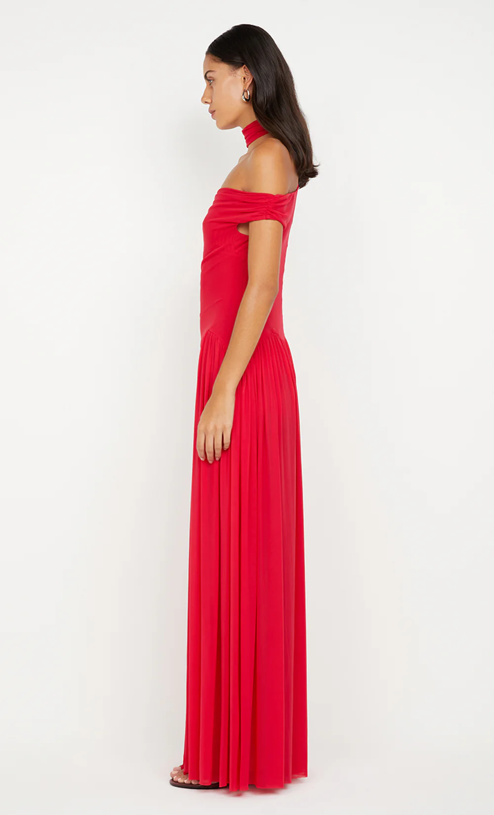 DEIJA OFFSHOULDER MAXI DRESS - STRAWBERRY - Image 7