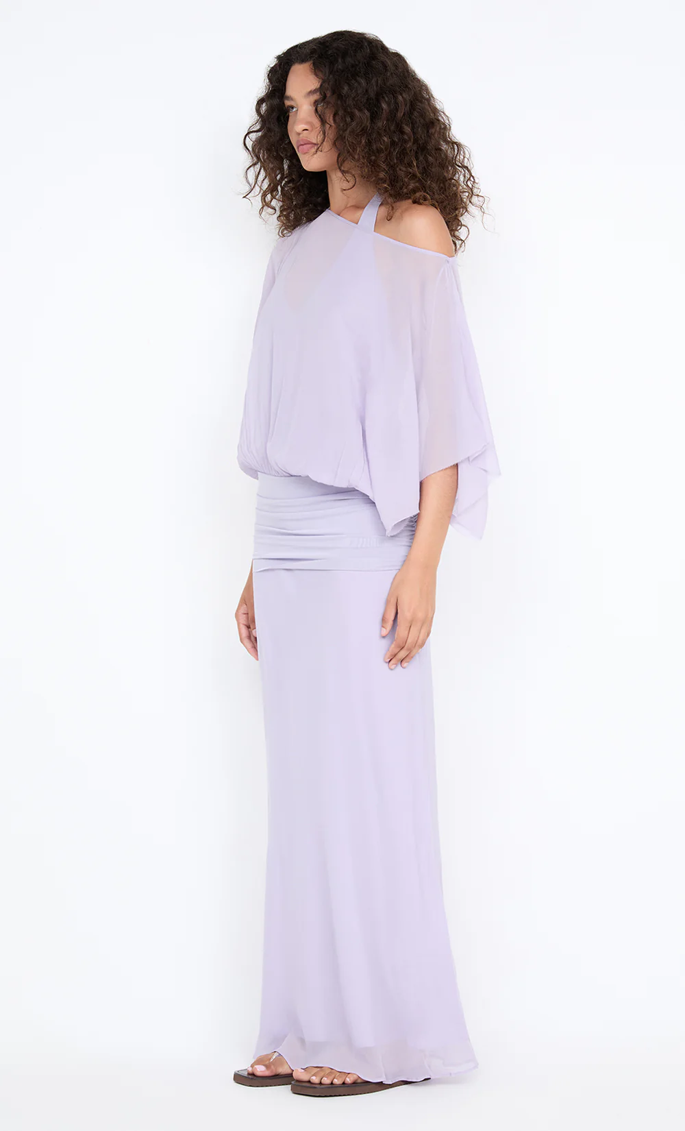 DELILAH OVERLAY MAXI DRESS - WISTERIA - Image 4