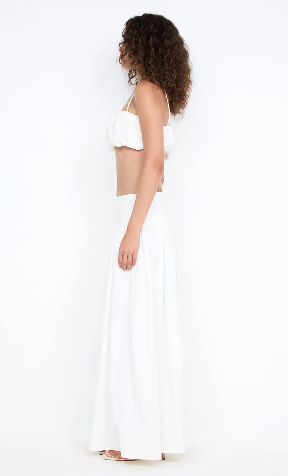 DOMENIC CROPPED BUBBLE TOP - IVORY - Image 4