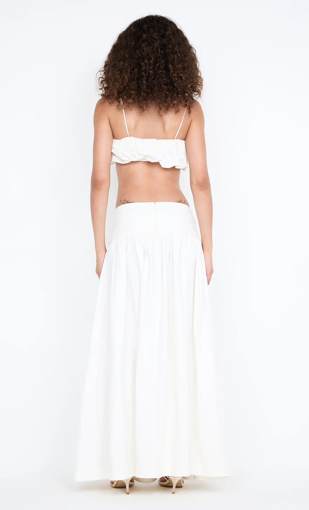 DOMENIC CROPPED BUBBLE TOP - IVORY - Image 5